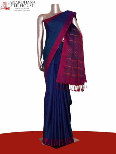 Exclusive Handloom Thread Weave Soft Silk Saree